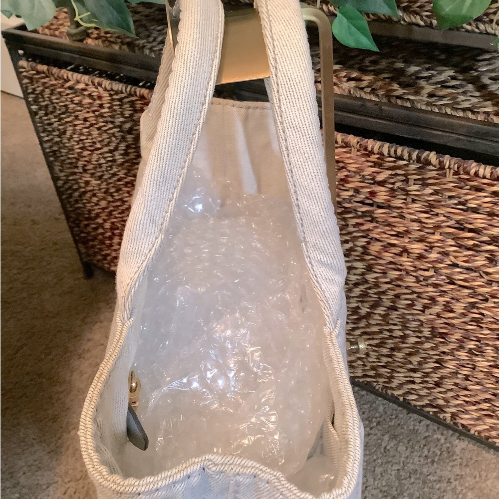 Prada Canapa 2 Way Tote Bag in Canvas Grey - Picture 7 of 14